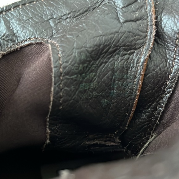 Steve Madden Brown Leather Heeled Yale Moto Buckle Distressed Ankle Boots Size 7 - Picture 10 of 10